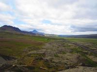 Blick vom Krater Grábrók
