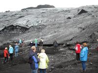 An der Gletscherzunge des Solhaimajökull