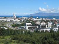 Blick auf ReykjavÃ­k vom Perlan
