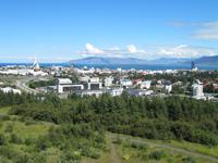 Blick auf ReykjavÃ­k vom Perlan