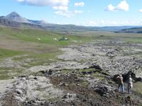 Blick vom Krater Grábrók