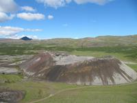 Blick vom Krater Grábrók