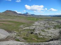 Blick vom Krater Grábrók