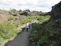 Kleine Wanderung im Lavalabyrinth