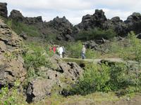 Kleine Wanderung im Lavalabyrinth
