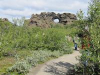 Kleine Wanderung im Lavalabyrinth