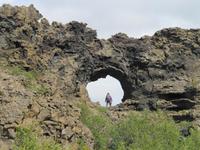 Kleine Wanderung im Lavalabyrinth