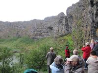 Kleine Wanderung in der Felsenschlucht Ãsbyrgi