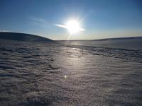 Fahrt mit den Schneemobilen über den Gletscher