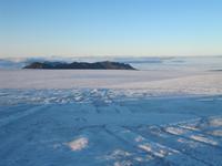 Fahrt mit den Schneemobilen über den Gletscher