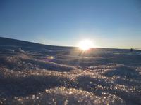 Fahrt mit den Schneemobilen über den Gletscher