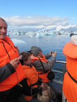In der Gletscherlagune des mächtigen Vatnajökull