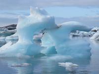 In der Gletscherlagune des mächtigen Vatnajökull