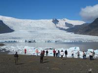 An der Gletscherlagune des mächtigen Vatnajökull