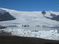 An der Gletscherlagune des mächtigen Vatnajökull
