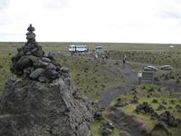 Steinhaufen statt Münze im Teich - Nordischer Brauch