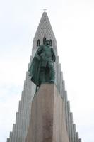 HallgrÃ­mdkirkja und Denkmal für Leif Eriksson