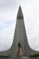 HallgrÃ­mskirkja und Denkmal für Leif Eriksson