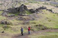 Erklimmen des Grábrók