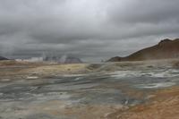 Schlammquellen und Sulfataren in Námafjall Hverir
