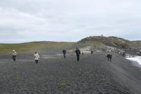 Wandern am Strand der Lagunenbucht