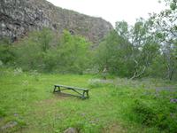 Wanderung in der Asbyrgi-Schlucht