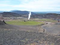 Blick auf das Bohrloch