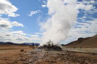 Schwefelquellen im Hochtemperaturgebiet Námaskard