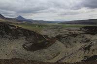 Blick vom Krater Grábrók 