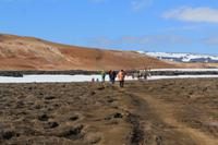 Wanderung in der Ebene von Leirhnjúkur