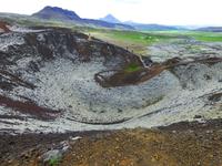 Zentrum des erloschenen Vulkans