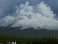 ... nur selten hingen die Wolken so tief.