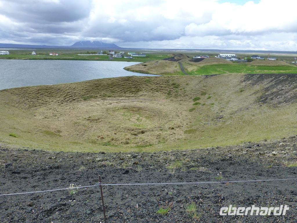 Ein Pseudokrater im Myvatn-Gebiet