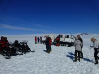 auch mit der Pistenraupe war man unterwegs...