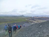 Abstieg vom Krater Hverfjall