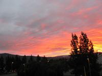 Abendhimmel in Akureyri