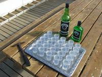 Aufwärmung mit Brennevin, dem isländischem Kartoffelschnaps