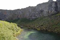 in der Schlucht Asbyrgi