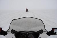 Fahrt mit den Schneemobilen auf dem Vatnajökull