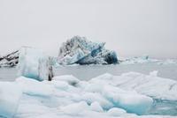  in der Gletscherlagune Jökulsárlón