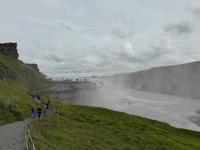 am Gullfoss-Wasserfall 