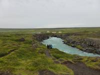 am Godafoss-Wasserfall