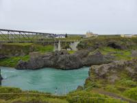 am Godafoss-Wasserfall