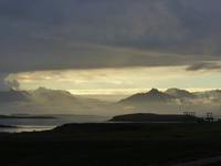 Blick von Höfn auf die Gletscherlandschaft