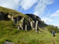 Stopp bei Dverghamrar (Basaltsäulen)