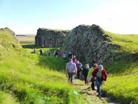 Stopp bei Dverghamrar (Basaltsäulen)