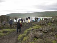 Stopp am Godafoss (Götterwasserfall)