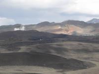 Blick über die Lavareste in der Umgebung des Ringkrater 