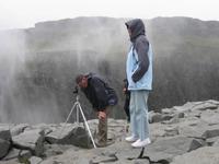 Familie Kleinke am Dettifoss