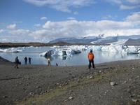 Der See Jökulsarlon, die Gletscherlagune